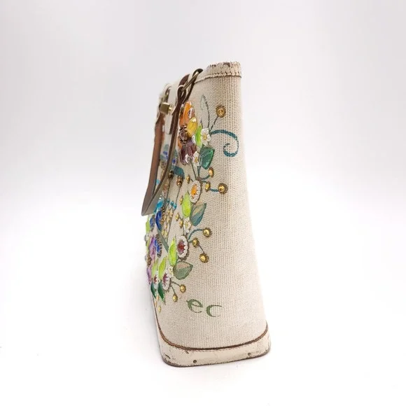 Enid Collins Of‎ Texas Vintage 1960s Purse Bag Cable Car Genuine Handbag - Picture 6 of 13